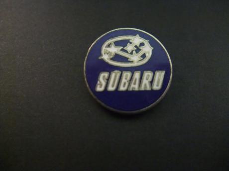 Subaru Japans automerk rond logo blauw